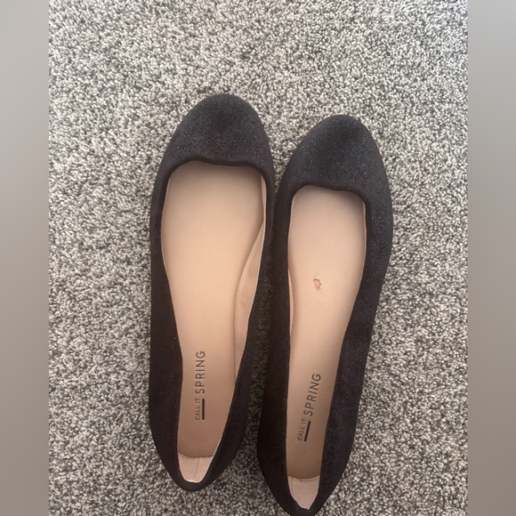 Call It Spring Women's Black Flats size 8.5 - Picture 1 of 8